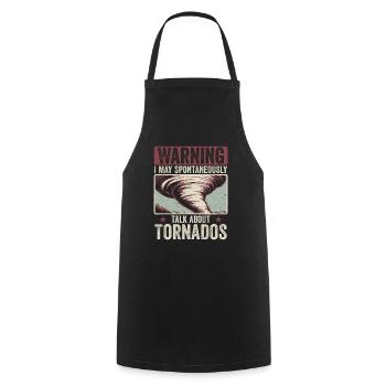 Passion for tornadoes and storms - Cooking Apron - black - Front - AI Model Male 185 dark (185cm)