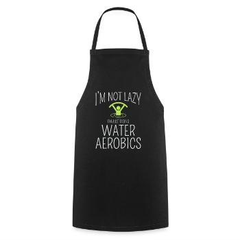 Water Aerobics Aquatic fitness Aqua Exercise - Cooking Apron - black - Front - AI Model Male 185 dark (185cm)