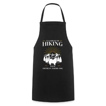 Chien esquimau américain Hund - Tablier de cuisine - noir - Devant - AI Model Male 185 dark (185cm)