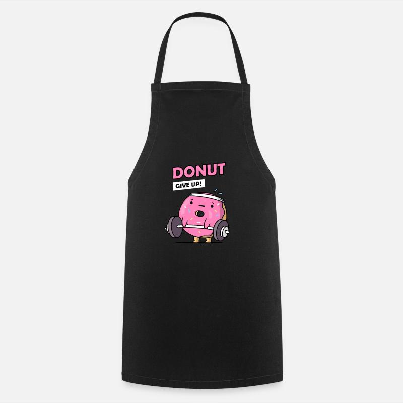 Donut Give Up - Cooking Apron - black