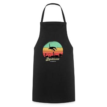 Breakdance Dancing Vintage Retro Sunset - Cooking Apron - black - Front - AI Model Male 185 dark (185cm)