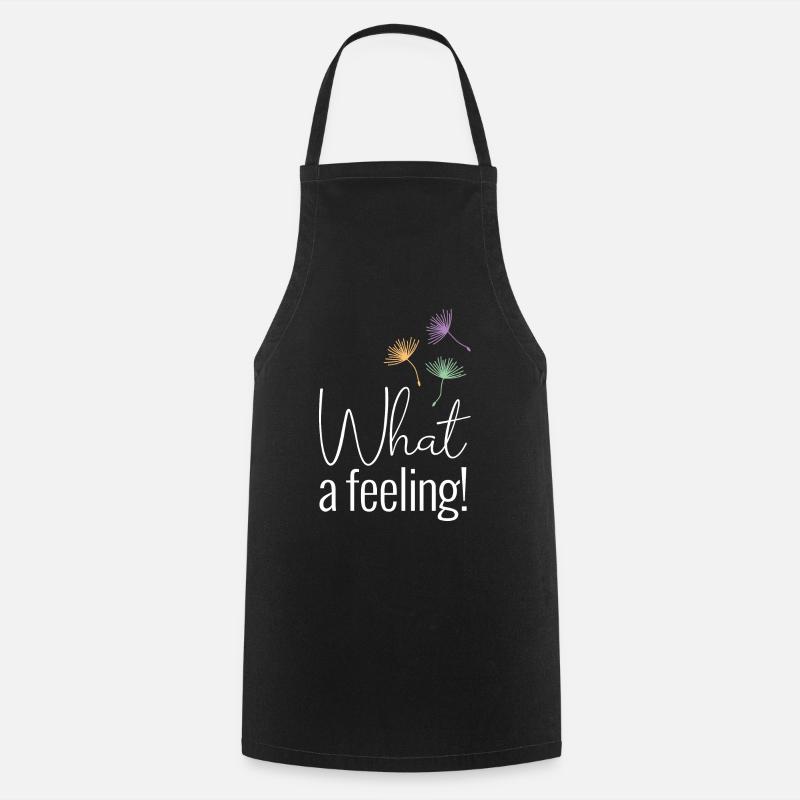 What a feeling negative - Cooking Apron - black