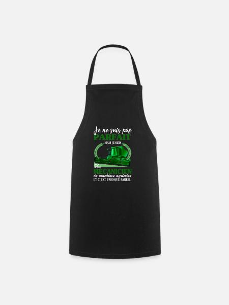 Mécanicien Shirt • Machines agricoles Cadeau - Tablier de cuisine - noir