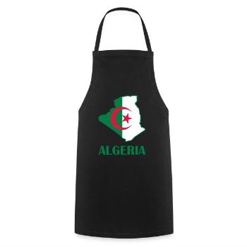 logo algérie - Tablier de cuisine - noir - Devant - AI Model Male 185 dark (185cm)