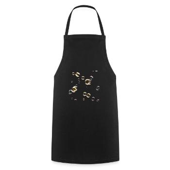 ne touche pas mes bulles - Tablier de cuisine - noir - Devant - AI Model Male 185 dark (185cm)