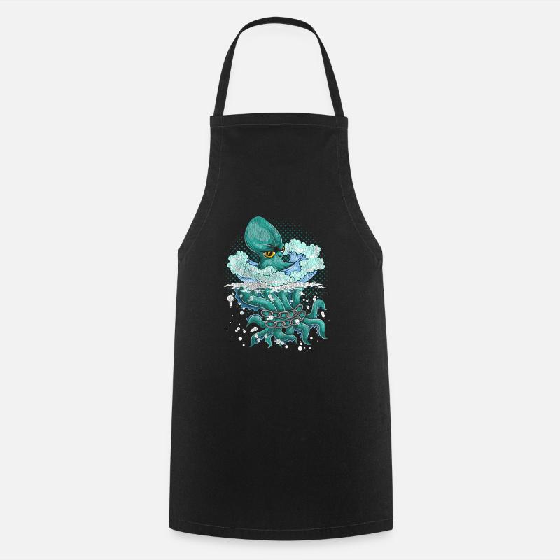 Poulpe - Tablier de cuisine - noir