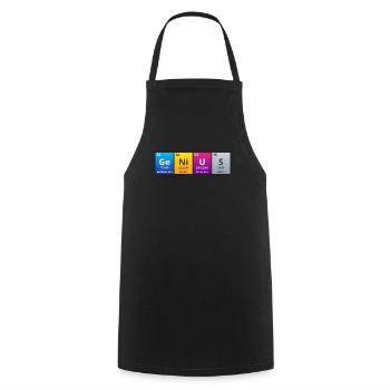 Génie - Tablier de cuisine - noir - Devant - AI Model Male 185 dark (185cm)