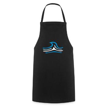 cadeau pour les surfeurs, vague wakeboard et SUP - Tablier de cuisine - noir - Devant - AI Model Male 185 dark (185cm)