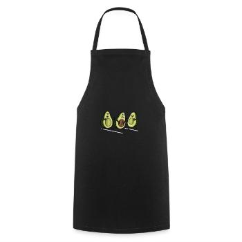 Avocado American Football - Kochschürze - Schwarz - Vorne - AI Model Male 185 dark (185cm)