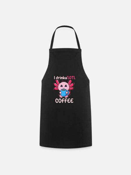 Ich trinke eine Menge Kaffee - Kochschürze - Schwarz