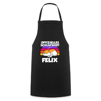 Offizielles Schlafshirt Von Felix - Kochschürze - Schwarz - Vorne - AI Model Male 185 dark (185cm)