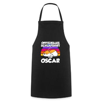Offizielles Schlafshirt Von Oscar - Kochschürze - Schwarz - Vorne - AI Model Male 185 dark (185cm)