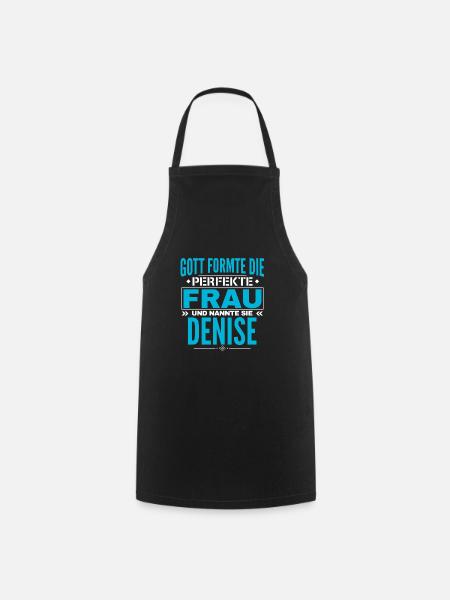 Denise Name Design - Kochschürze - Schwarz
