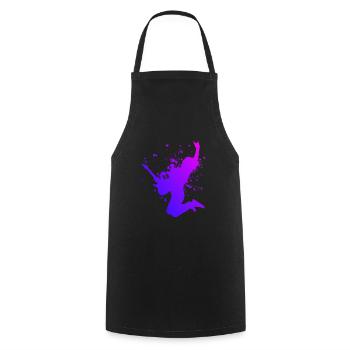 Electric guitar guitar player guitar classical guitar - Cooking Apron - black - Front - AI Model Male 185 dark (185cm)