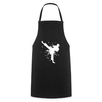 Women's Kickboxer Kickboxing Kickboxing Men - Cooking Apron - black - Front - AI Model Male 185 dark (185cm)