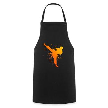 Boxe Kickboxing Kickboxing Hommes Femmes Kickboxing - Tablier de cuisine - noir - Devant - AI Model Male 185 dark (185cm)