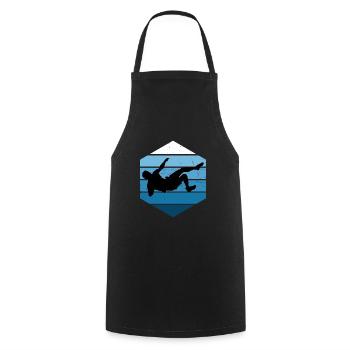 Bouldering Klettern Damen Kletterer Climbing - Kochschürze - Schwarz - Vorne - AI Model Male 185 dark (185cm)