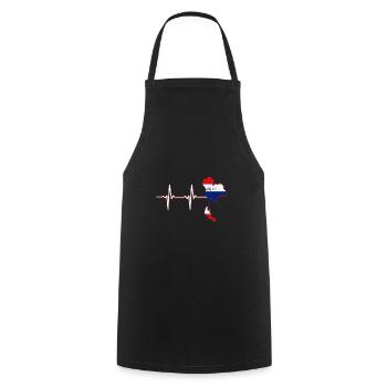 Thailand Map Heartbeat Bangkok Siam Kingdom Gift - Cooking Apron - black - Front - AI Model Male 185 dark (185cm)