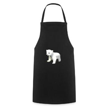 Ours de glace Mammifères marins Sanglier Cadeau animal polaire - Tablier de cuisine - noir - Devant - AI Model Male 185 dark (185cm)