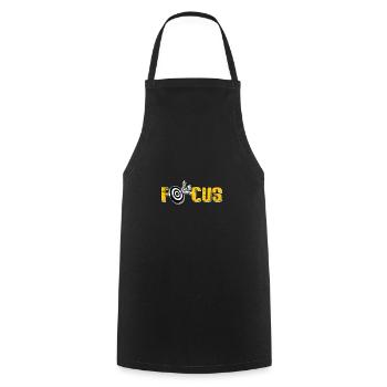 Archery Focus Archer Bow Arrow Shooting Shoot Gift - Cooking Apron - black - Front - AI Model Male 185 dark (185cm)