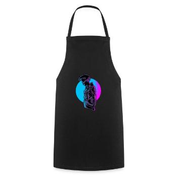 Cyborg Girl Robot Robotics Rover Android Robo Gift - Cooking Apron - black - Front - AI Model Male 185 dark (185cm)