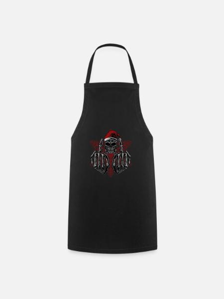 Horror hässliche Weihnachtspullover Gory XMas cooles Geschenk - Kochschürze - Schwarz