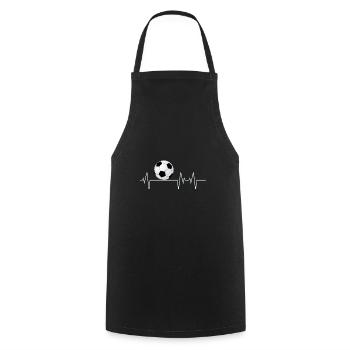 Football Football Game Sports Idée cadeau parfaite - Tablier de cuisine - noir - Devant - AI Model Male 185 dark (185cm)