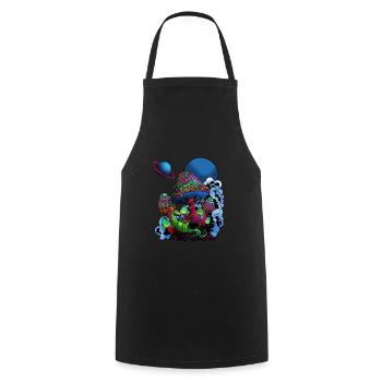 Psychedelische Magie Muschrooms Trippy Shrooms Geschenk - Kochschürze - Schwarz - Vorne - AI Model Male 185 dark (185cm)