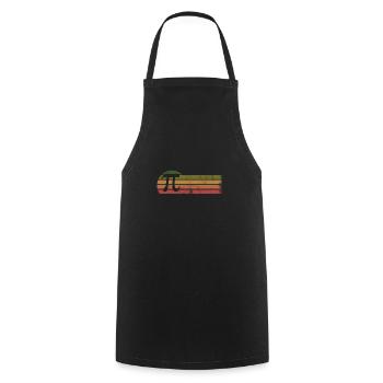 Retro Pi Math Teacher Mathematics Analysis Student - Cooking Apron - black - Front - AI Model Male 185 dark (185cm)