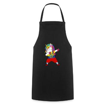 Ecuador football-dabbing gift - Cooking Apron - black - Front - AI Model Male 185 dark (185cm)