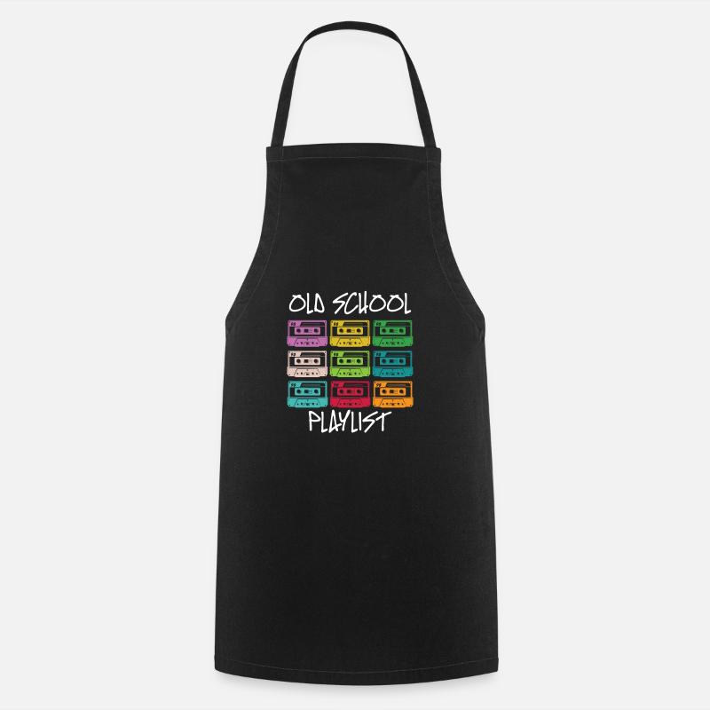 Cassette Floppy VHS Retro Childhood Memory - Cooking Apron - black
