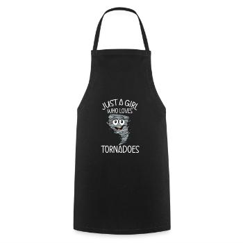 Tornado - Kochschürze - Schwarz - Vorne - AI Model Male 185 dark (185cm)