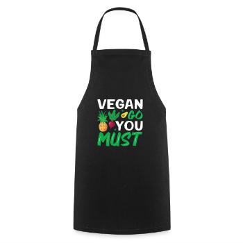 Tierschützer Veganer Vegetarier Tierliebhaber Tier - Kochschürze - Schwarz - Vorne - AI Model Male 185 dark (185cm)