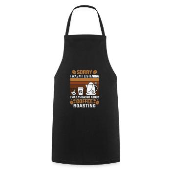 Proud Barista Profession Coffee Catering Espresso - Cooking Apron - black - Front - AI Model Male 185 dark (185cm)