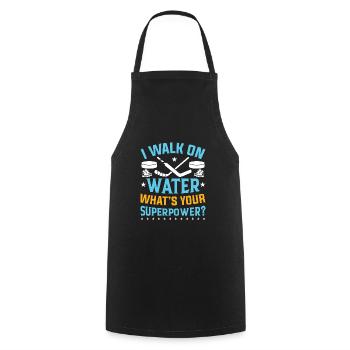 Ice Hockey Club Team Sport Gift - Cooking Apron - black - Front - AI Model Male 185 dark (185cm)