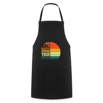 Welder Profession Heat Steel Gas TIG MAG Welding - Cooking Apron - black - Front - AI Model Male 185 dark (185cm)