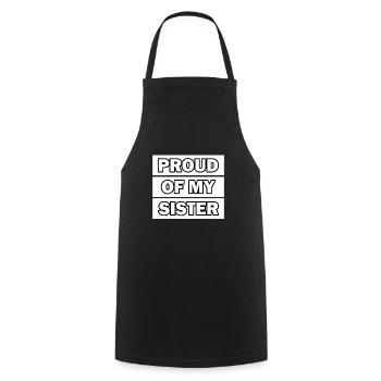 Orgueil Frère Soeur Jumeaux Frères et sœurs - Tablier de cuisine - noir - Devant - AI Model Male 185 dark (185cm)