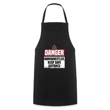 Bras de fer Bras de fer - Tablier de cuisine - noir - Devant - AI Model Male 185 dark (185cm)
