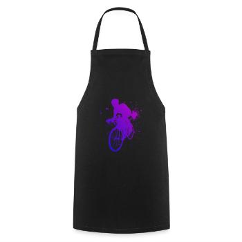 Road Bike Men Road Bike Road Bike Road Cyclist - Cooking Apron - black - Front - AI Model Male 185 dark (185cm)