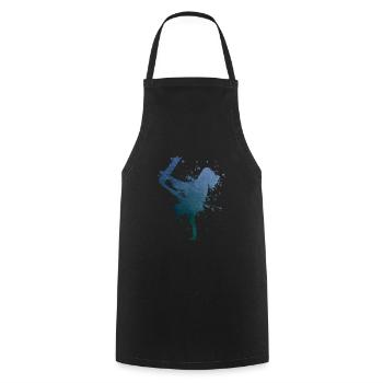 Skater Skateboarder Skateboarding Women Skating - Cooking Apron - black - Front - AI Model Male 185 dark (185cm)