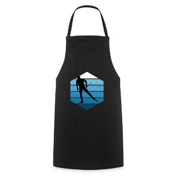 Women's Cross-Country Skating Cross-Country Classic - Cooking Apron - black - Front - AI Model Male 185 dark (185cm)