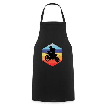 Motocross Femmes Dirtbike Supermoto Dirt Bike - Tablier de cuisine - noir - Devant - AI Model Male 185 dark (185cm)