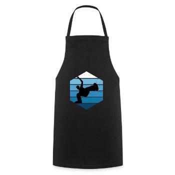 Hip Hop Breakdance Bboy Hiphop Damen Bgirl - Kochschürze - Schwarz - Vorne - AI Model Male 185 dark (185cm)