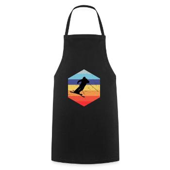 Slopestyle Ski Freestyle Damen Herren Ski Jumping - Kochschürze - Schwarz - Vorne - AI Model Male 185 dark (185cm)