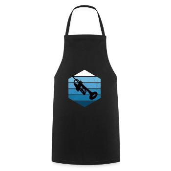 Trompette Femmes Jazz Trompette Spi - Tablier de cuisine - noir - Devant - AI Model Male 185 dark (185cm)