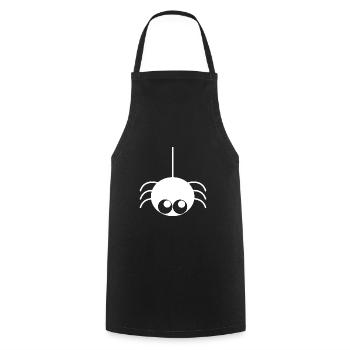 Idée cadeau halloween animal blanc - Tablier de cuisine - noir - Devant - AI Model Male 185 dark (185cm)