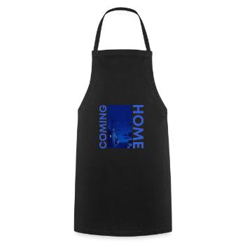 Coming Home bleu foncé - Tablier de cuisine - noir - Devant - AI Model Male 185 dark (185cm)