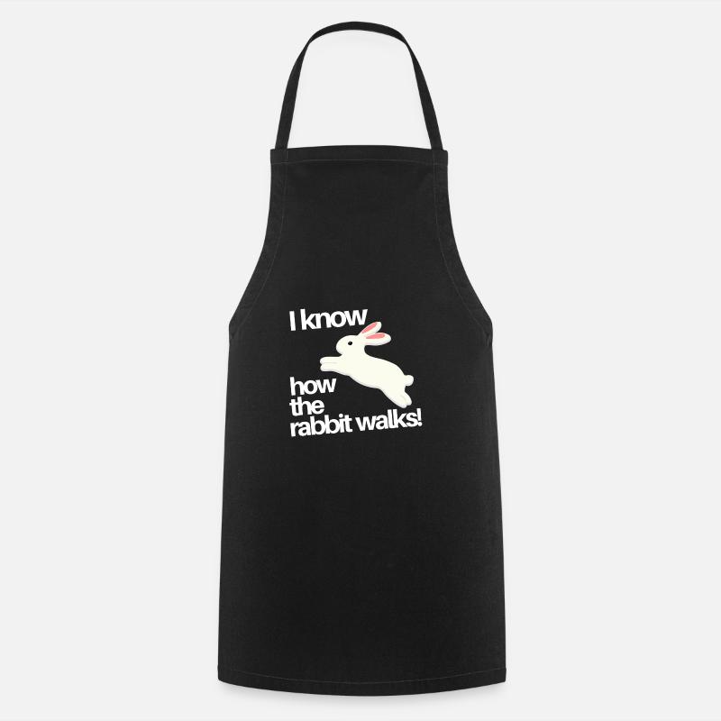 The Rabbit - Cooking Apron - black