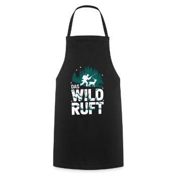 Hunter Hunting Hunting Hunting Clothing - Cooking Apron - black - Front - AI Model Male 185 dark (185cm)
