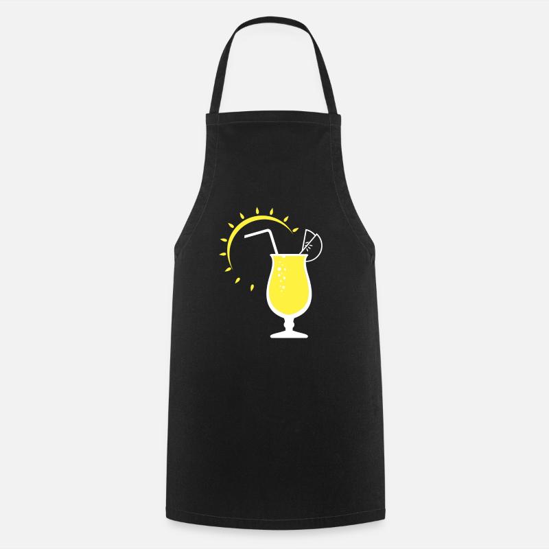 Limonade ensoleillée - Tablier de cuisine - noir
